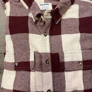 Old Navy Flannel Burgundy